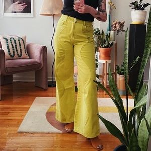 NWT Underworld Jeans Ragged Priest High Rise Wide Leg